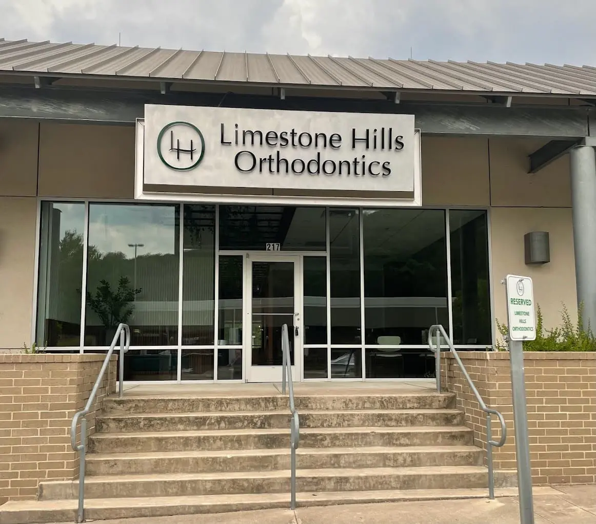 Limestone Hills Orthodontics practice exterior or interior hero shot. Daytime, natural light. Signage clearly visible for NAP consistency.