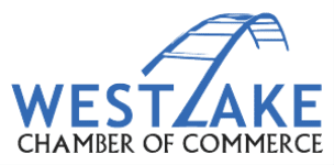 Logo with a blue arch over "Westlake" and "Chamber of Commerce" below.