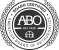 ABO | American Board of Orthodontics A black and white seal with "ABO Certified" in the center, surrounded by laurel leaves, "American Board of Optometry," and Limestone Hills Orthodontics in Austin, TX.